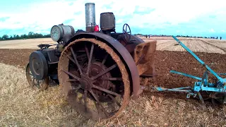 1917 International Mogul 10-20 11.2 Litre 1-Cyl Kerosene Tractor (22 HP) with Ransomes Plough