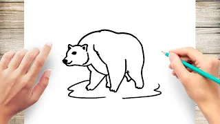 How to Draw a Polar Bear Step by Step for Kids