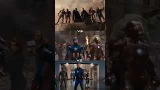 Justice League vs Avengers vs Illuminati #short #youtubeshorts #marvel #marvelvsdc #shorts