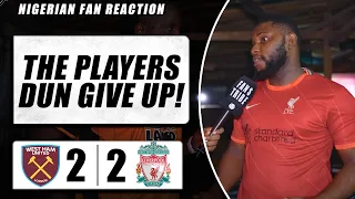 WEST HAM 2-2 LIVERPOOL  ( Karibi -NIGERIAN FAN REACTION)-PREMIER LEAGUE HIGHLIGHT 23-24