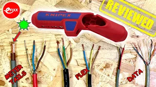REVIEWED: KNIPEX ERGOSTRIP  - cable stripper - ideal for RIGHT or LEFT handed ELECTRICIANS