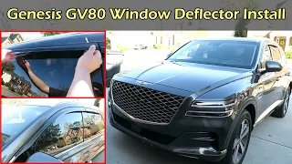 Install Window Deflector On Genesis GV80