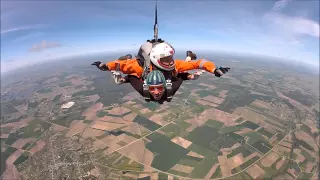 Skydiving in Šeduva, near Sauliai, Lithuania