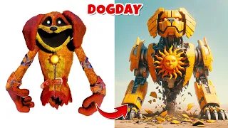 Poppy Playtime Chapter 3 in Transformers & Their Motorbike & Lego | Smiling Critters, Dogday, Catnap