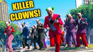 We all dressed up like clowns and jumped people online. | GTA 5 THUG LIFE #429