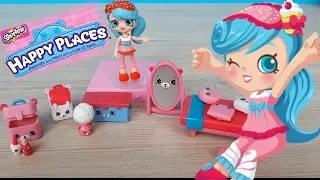 Распаковка Игровой набор Happy Places Home Спальня Куколка Jessicake 13 петкинсов