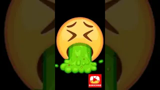 Puke 🤮 Emoji with sound 😳 | Emoji Vomit | Throw up Emoji #memes #shorts #viral