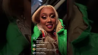 Jade and her boyfriend 6ix9ine on Instagram live