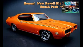 1969 Pontiac GTO The Judge 1/24 Scale Model Kit Build How To Assemble Paint REVELL NEW KIT PREVIEW