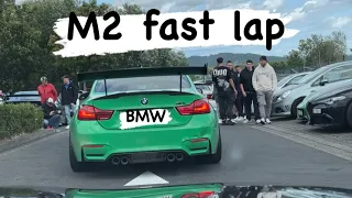 BMW M2 Competition fast lap Nordschleife Touristenfahrten BTG and several other fast cars on track