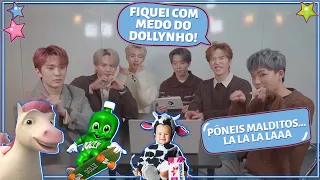 GRUPO DE KPOP REAGE A PROPAGANDAS BRASILEIRAS FAMOSAS (COM D-CRUNCH)