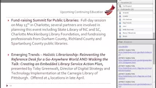 State Library of North Carolina Update - April 2015