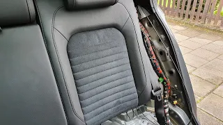 VW Passat B8 2015 - 2023, Rear seat and side paddings removal