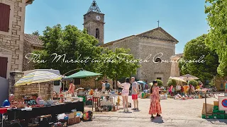 Shopping at the flea market in the beautiful french countryside | Antique hunting | France Vlog