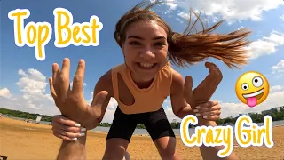 TOP 3 BEST ESCAPING CRAZY GIRL (funny, comedy moments)  #crazygirl #top #viral #skibiditoilet #funny