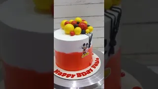 Mickey Mouse Theme Cake #reels #shorts #trending #mickeymouse #youtubeshorts #youtubeshort #cake