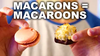 Why French macarons and coconut macaroons have the same name