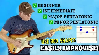 EASILY!!! Mix Major Minor // The PENTATONIC SCALE // Guitar Improvisation Lesson