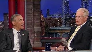 Obama talks race relations, retirement with David Letterman