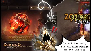 ROILING CONSEQUENCE Casual Damage Test: Before & After — 1 million DPS Difference | Diablo Immortal
