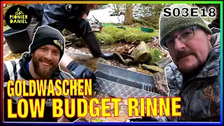 Goldwaschen - Die "Low Budget Goldwaschrinne" in der Praxis!