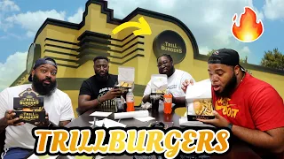 WE TRIED TRILLBURGERS FOR THE FIRST TIME FT. @ChiseledAdonis & Judo!