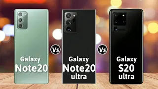 SAMSUNG | Galaxy S20 Ultra Vs Galaxy Note 20 Ultra Vs Galaxy Note 20 | Full Specifications | 2023👍