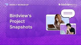 Birdview's Project Snapshots | Weekly Workshop