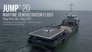 No Runway Required | JUMP 20 VTOL Maritime Demonstration Flight