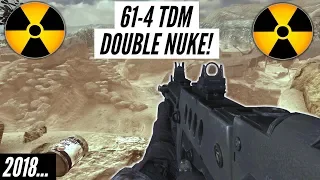 MW2- INSANE 61 Kill DOUBLE Nuke In TDM! (LIVE)