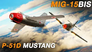 Mig-15Bis Vs P-51D Mustang Korean War | Dogfight | Digital Combat Simulator | DCS |