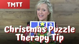 Christmas Puzzle...Therapy Tip of the Week from teachmetotalk.com...12.7.16