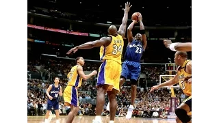 Michael Jordan (Wizard, Age 40): Great Defense Vs. Prime (Age 31) Shaquille O'Neal (720p)