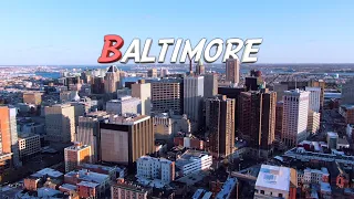 Aerial Baltimore, Maryland 🇺🇸 4K Drone Footage