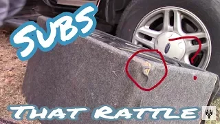 How to fix a subwoofer that rattles