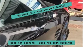 Mercedes SL R230 Roof and Boot Problem