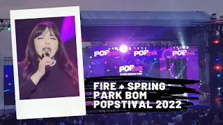 박봄(PARK BOM) - 'FIRE' Intro + 봄(Spring) (feat. 산다라박) at Popstival 2022 Manila Philippines