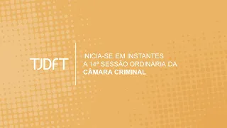 14ª SESSÃO ORDINÁRIA POR VIDEOCONFERÊNCIA DA CÂMARA CRIMINAL