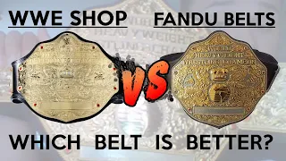 Differences between WWE Shop Big Gold replicas and Fandu Big Golds