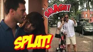 Jamie Dornan Fun Time with Dakota Johnson || DJ Smiling 2018 😍