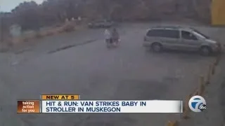 Stroller Hit-and-run woman and baby