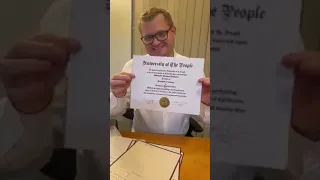 Alaxander Robinson: Unboxing Associates Degree Graduation Documents from University of the People