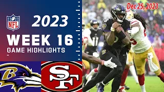 Baltimore Ravens vs San Francisco 49ers FULL GAME 12/25/23 Week 16 | NFL Highlights Today
