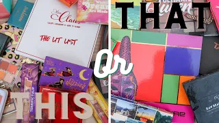 THIS OR THAT: BATTLE OF THE EYESHADOW PALETTES | +Keep or Declutter