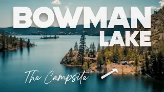 RELAXING Overland Camp ASMR | Lake Shore Campsite at Bowman Lake California, Tahoe National Forest