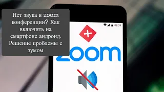 Нет звука в zoom конференции? Как включить на смартфоне андроид. Решение проблемы с зумом легко