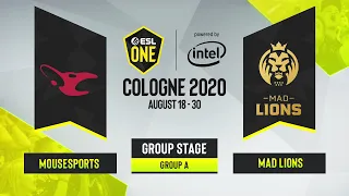 CS:GO - MAD Lions vs. mousesports [Vertigo] Map 1 - ESL One Cologne 2020 - Group A - EU