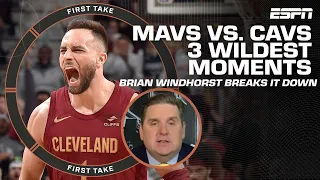 Brian Windhorst's 3️⃣ WILDEST moments in the Cavs' 4th quarter vs. the Mavs | First Take