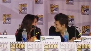 Paul Wesley says "I love you" to Nina Dobrev @SDCC 2013