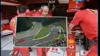 Spa 2002 Qualifying Juan Pablo Montoya swearing about Kimi Räikkönen